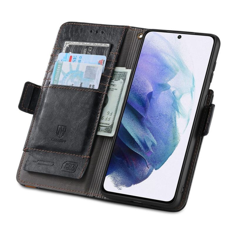 Housse Samsung Galaxy S21 Ultra 5G Bicolore Double Fermoir CaseneO
