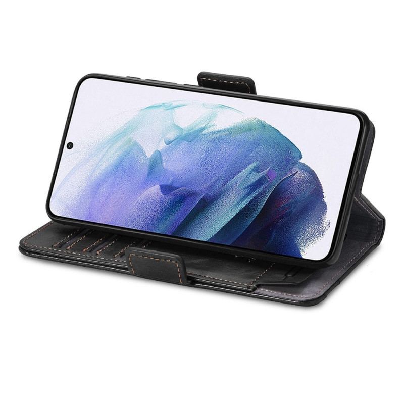 Housse Samsung Galaxy S21 Ultra 5G Bicolore Double Fermoir CaseneO