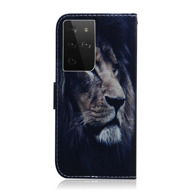 Housse Samsung Galaxy S21 Ultra 5G Dreaming Lion