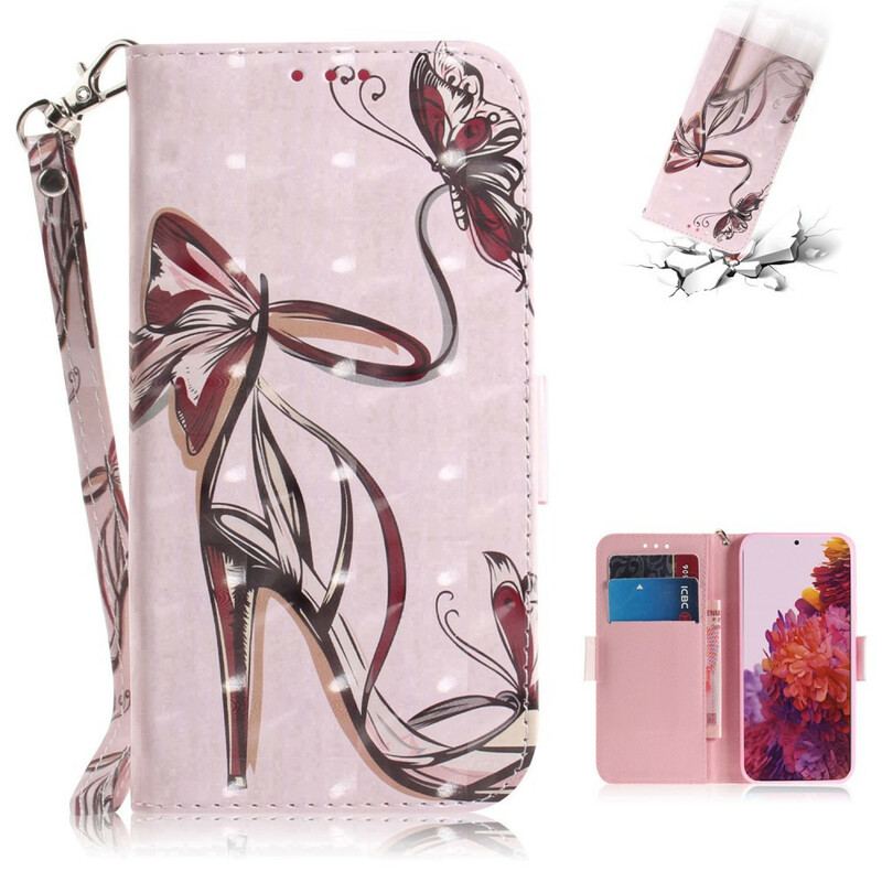 Housse Samsung Galaxy S21 Ultra 5G Escarpin à Lanière