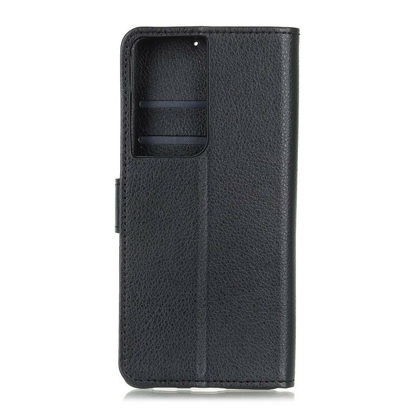 Housse Samsung Galaxy S21 Ultra 5G Litchi Texture