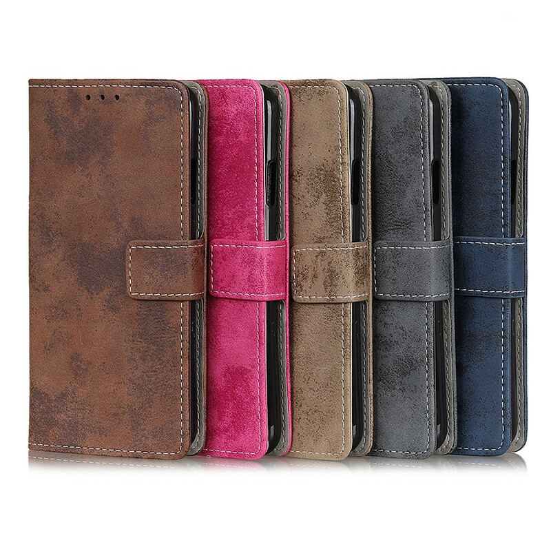 Housse Samsung Galaxy S21 Ultra 5G Simili Cuir Vintage