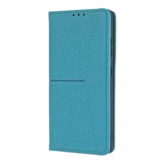 Housse Samsung Galaxy S21 Ultra 5G Style Cuir Tissée à Lanière