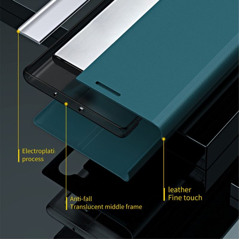 View Cover Samsung Galaxy S21 Ultra 5G Simili Cuir New Design