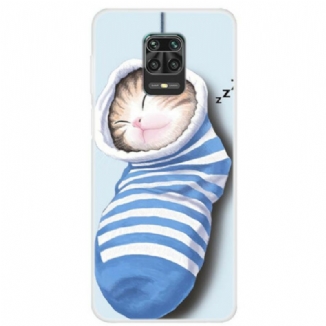 Coque Xiaomi Redmi Note 9S / Redmi Note 9 Pro Chaton Endormi