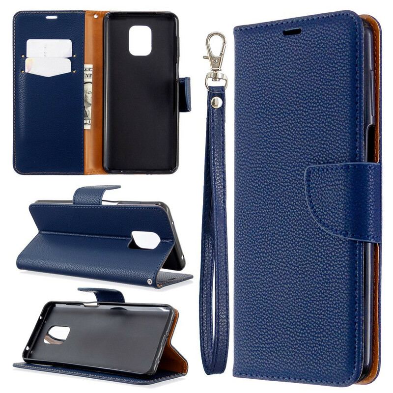 Housse Xiaomi Redmi Note 9S / Note 9 Pro Effet Cuir Litchi
