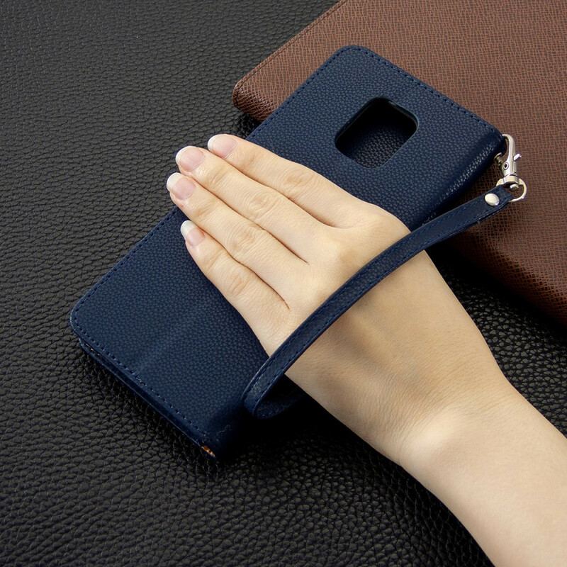 Housse Xiaomi Redmi Note 9S / Note 9 Pro Effet Cuir Litchi