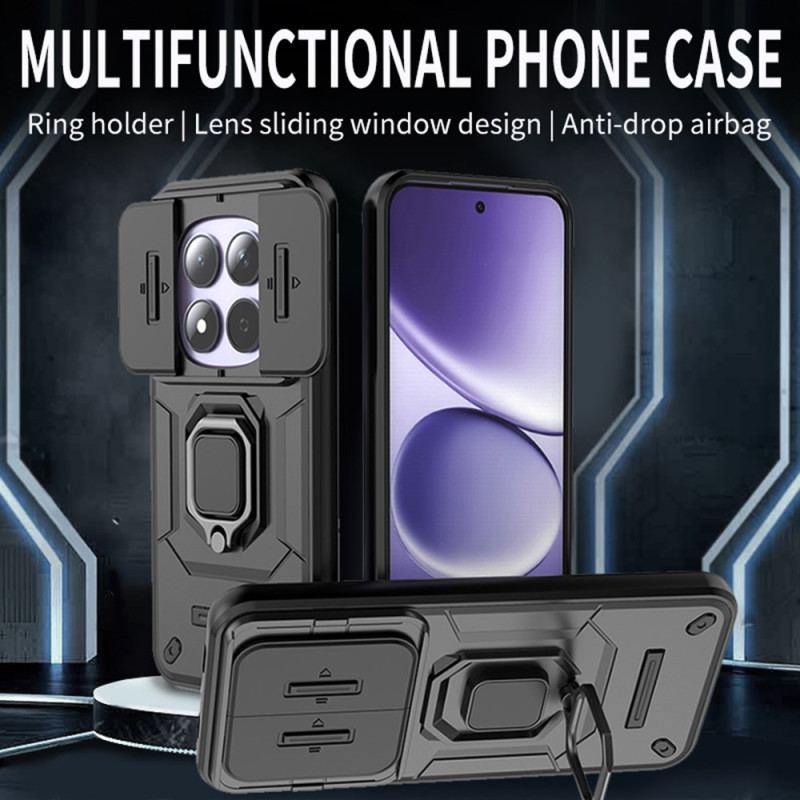 Coque Xiaomi Redmi Note 15 Pro 5G Ring Résistante avec Cache-Objectif