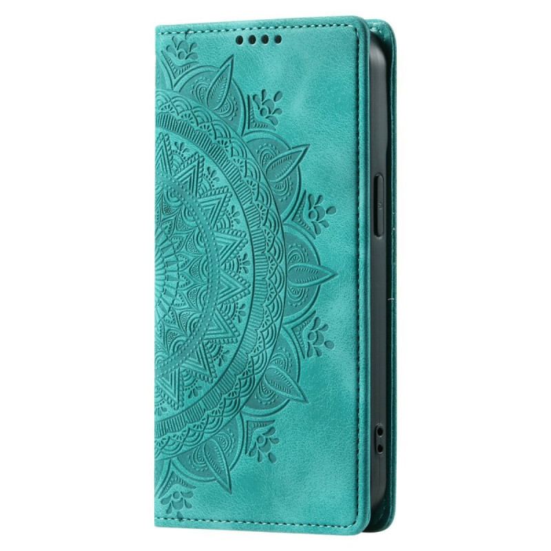 Flip Cover Xiaomi Redmi Note 15 Pro 5G Effet Daim Mandala