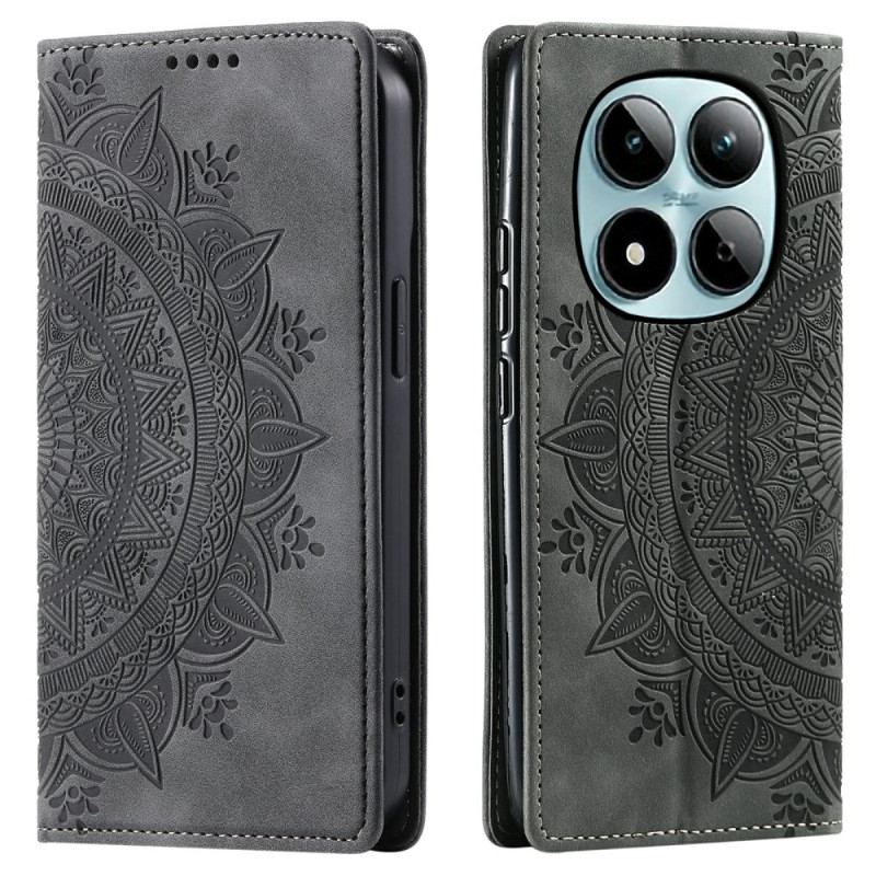 Flip Cover Xiaomi Redmi Note 15 Pro 5G Effet Daim Mandala