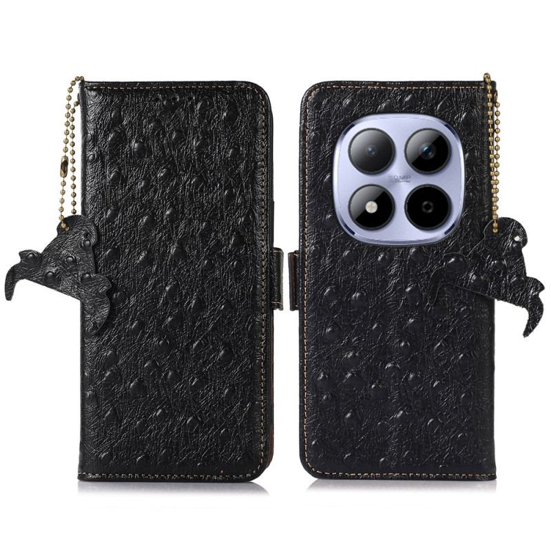 Housse Xiaomi Redmi Note 15 Pro 5G Cuir Véritable Texturé