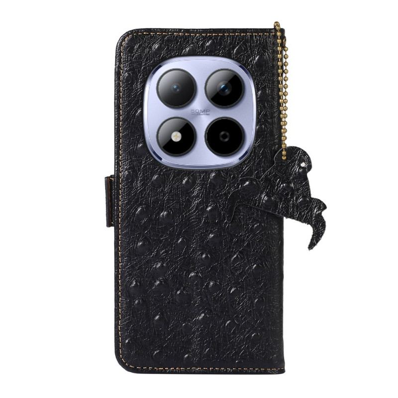 Housse Xiaomi Redmi Note 15 Pro 5G Cuir Véritable Texturé