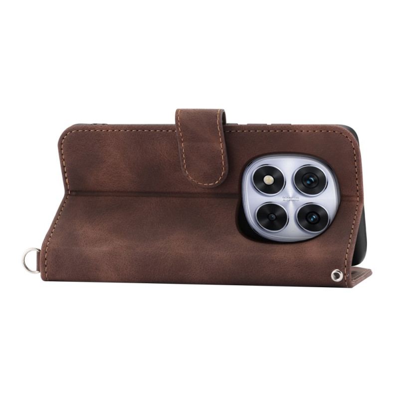 Housse Xiaomi Redmi Note 15 Pro 5G Effet Daim Mandala avec Bandoulière