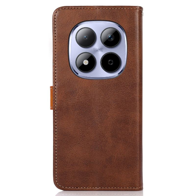 Housse Xiaomi Redmi Note 15 Pro 5G Fermoir Doré KHAZNEH