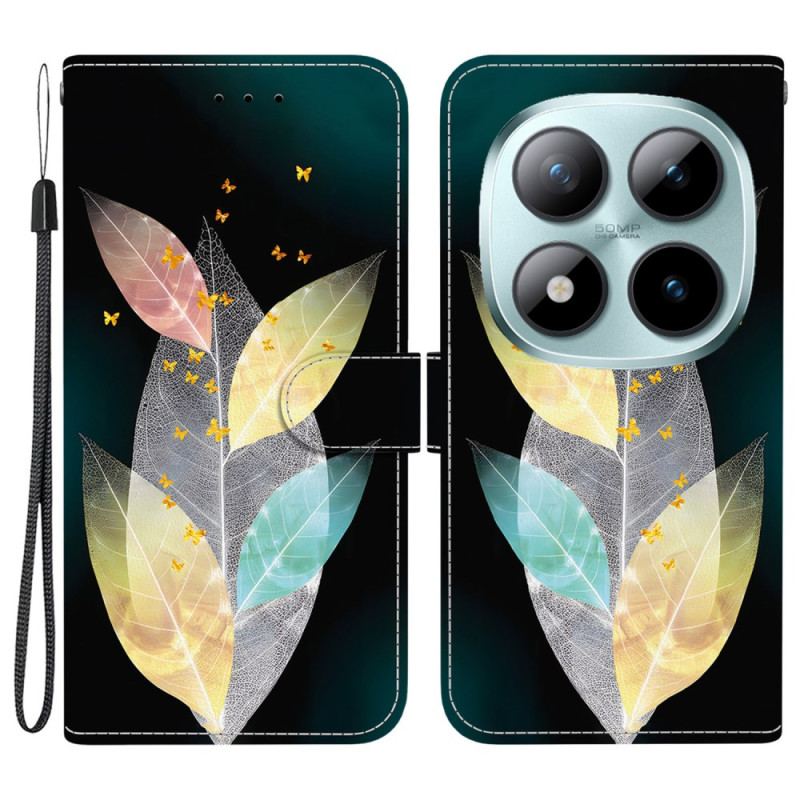 Housse Xiaomi Redmi Note 15 Pro 5G Feuilles Colorées