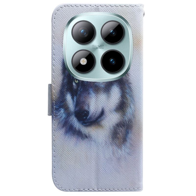 Housse Xiaomi Redmi Note 15 Pro 5G Loup Aquarelle