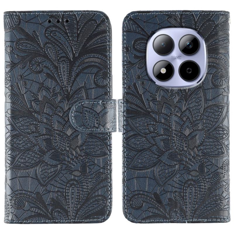 Housse Xiaomi Redmi Note 15 Pro 5G Motif Floral en Dentelle