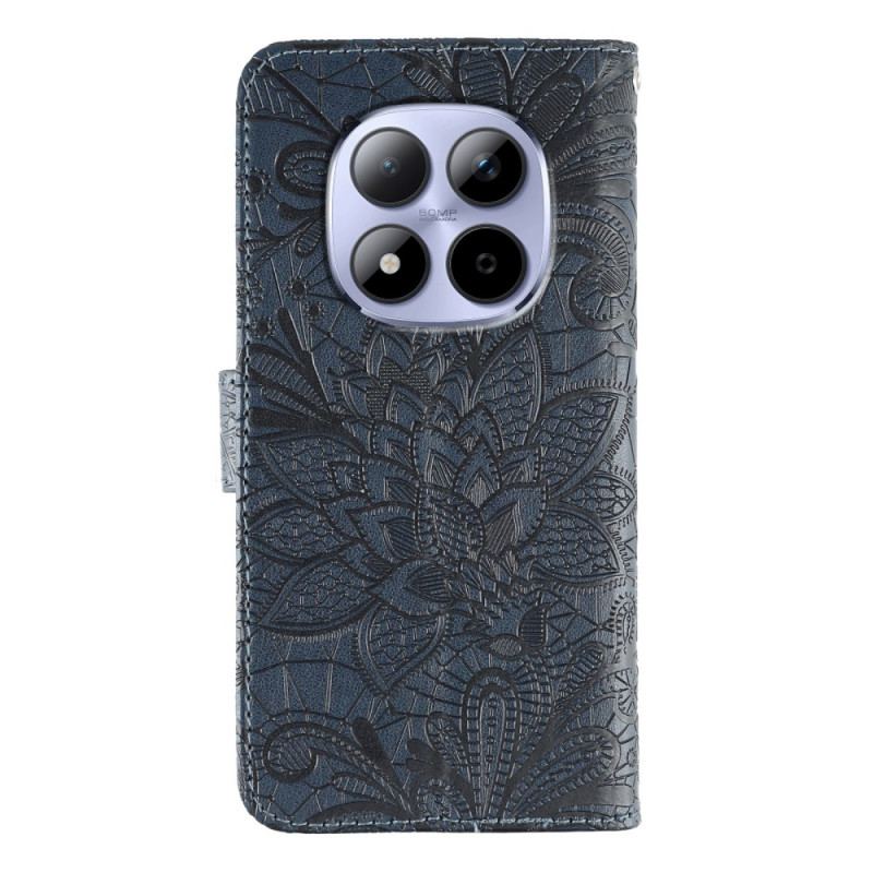 Housse Xiaomi Redmi Note 15 Pro 5G Motif Floral en Dentelle