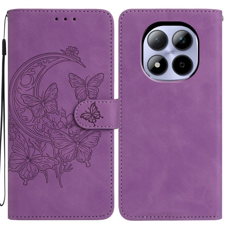 Housse Xiaomi Redmi Note 15 Pro 5G Motif Papillon et Fleur