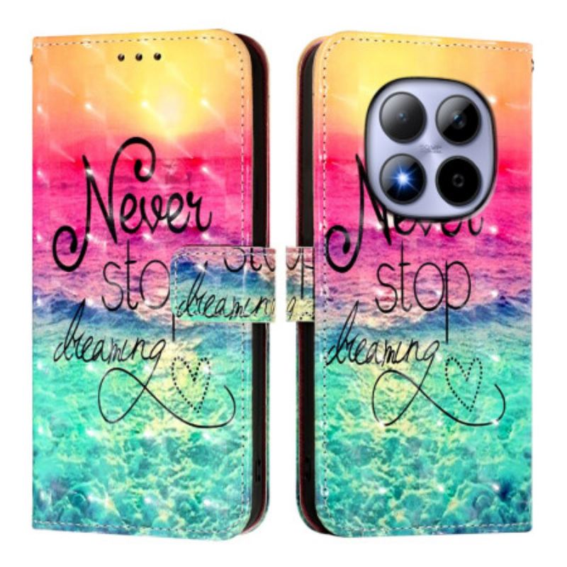 Housse Xiaomi Redmi Note 15 Pro 5G Never Stop dreaming