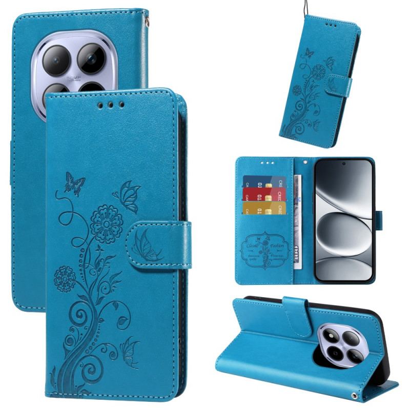 Housse Xiaomi Redmi Note 15 Pro 5G Papillons et Fleurs