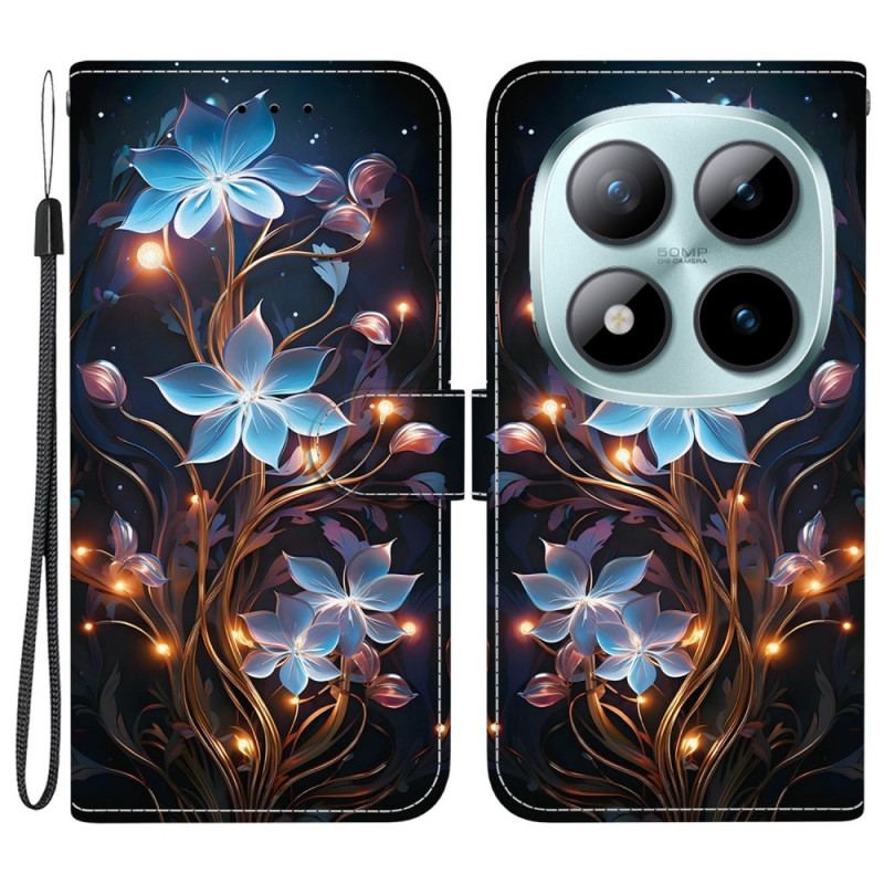 Housse Xiaomi Redmi Note 15 Pro 5G Petites Fleurs Lanternes