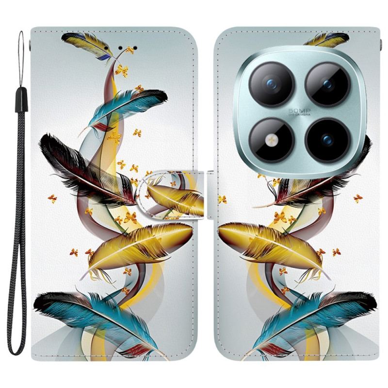 Housse Xiaomi Redmi Note 15 Pro 5G Plumes Colorées