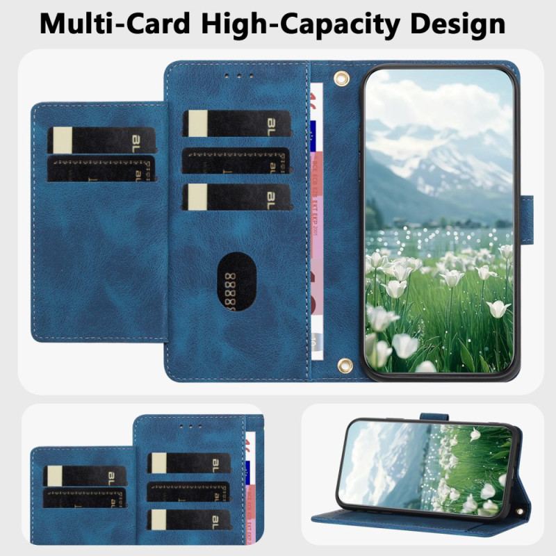 Housse Xiaomi Redmi Note 15 Pro 5G Portefeuille 5 Porte-Cartes