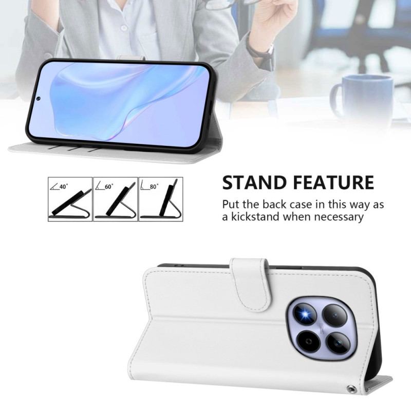 Housse Xiaomi Redmi Note 15 Pro 5G Simili Cuir Uni