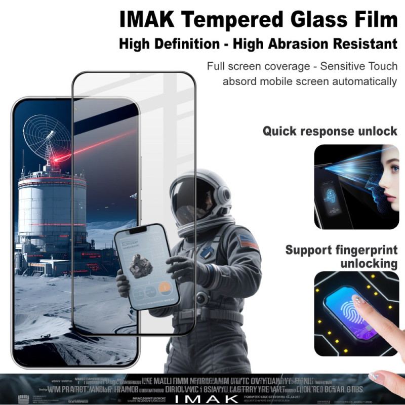 Protection en Verre Trempé Intégrale pour Écran Xiaomi Redmi Note 15 Pro 5G (compatible déverrouillage par empreinte digitale)