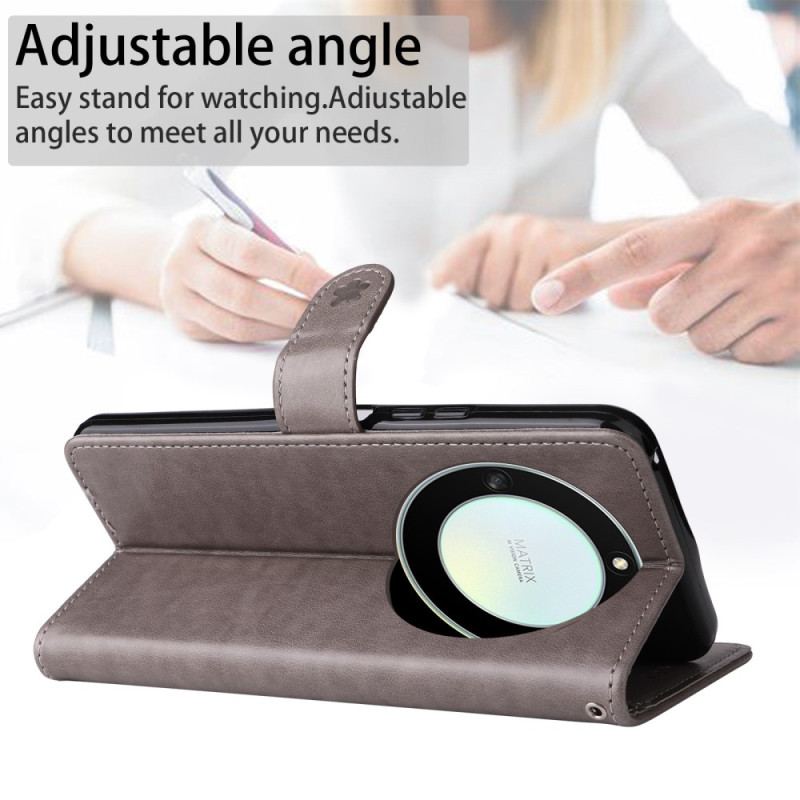 Housse Honor Magic 5 Lite Chat et Abeille à Lanière