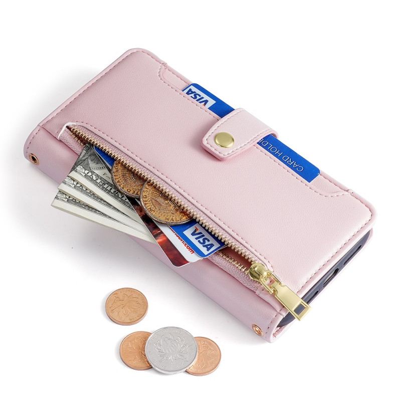 Housse Honor Magic 5 Lite Portefeuille avec Lanière et Bandoulière