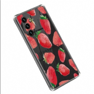 Coque Samsung Galaxy A14 5G / A14 Transparente Fraises