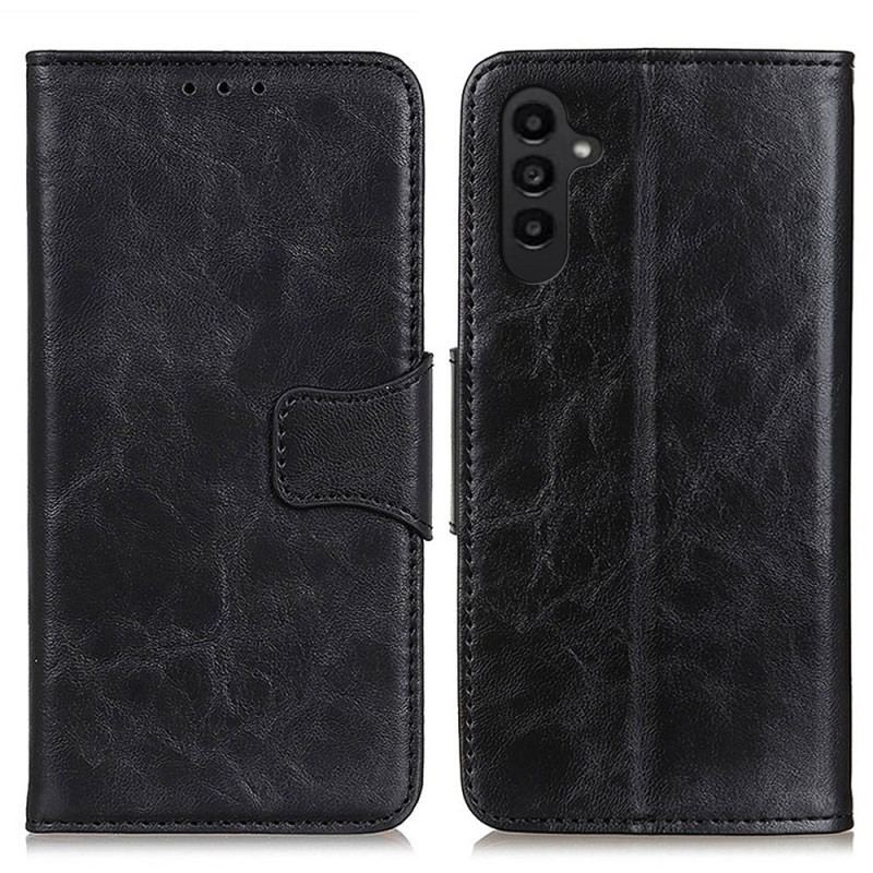 Housse Samsung Galaxy A14 5G / A14 Cuir Fendu Fermoir Réversible