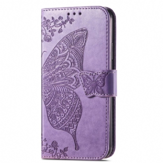 Housse Samsung Galaxy A14 5G / A14 Papillon Baroque