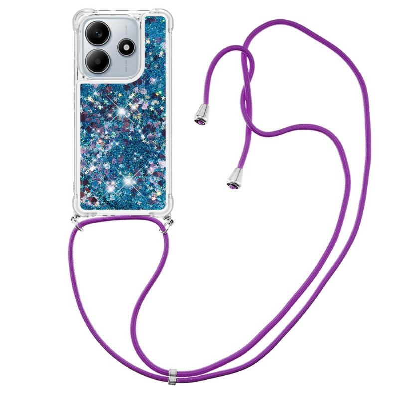 Coque à Cordon Xiaomi Redmi Note 14 4G Paillettes