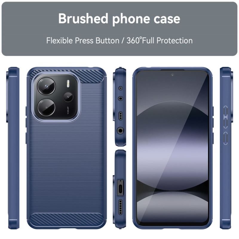 Coque Xiaomi Redmi Note 14 4G Fibre Carbone Brossée