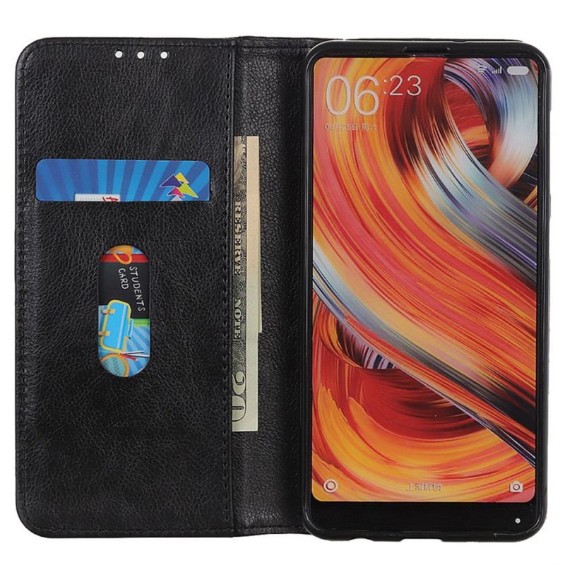 Flip Cover Xiaomi Redmi Note 14 4G Cuir Fendu