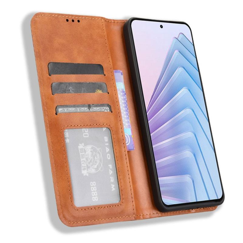 Flip Cover Xiaomi Redmi Note 14 4G Frise Vintage