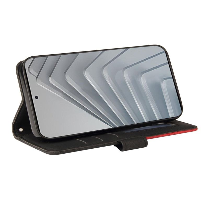 Housse Xiaomi Redmi Note 14 4G Bicolore Lignes Ondulées