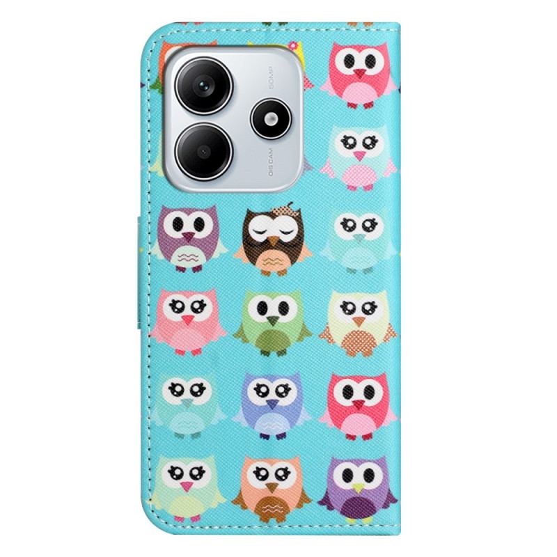 Housse Xiaomi Redmi Note 14 4G Gang de Hiboux