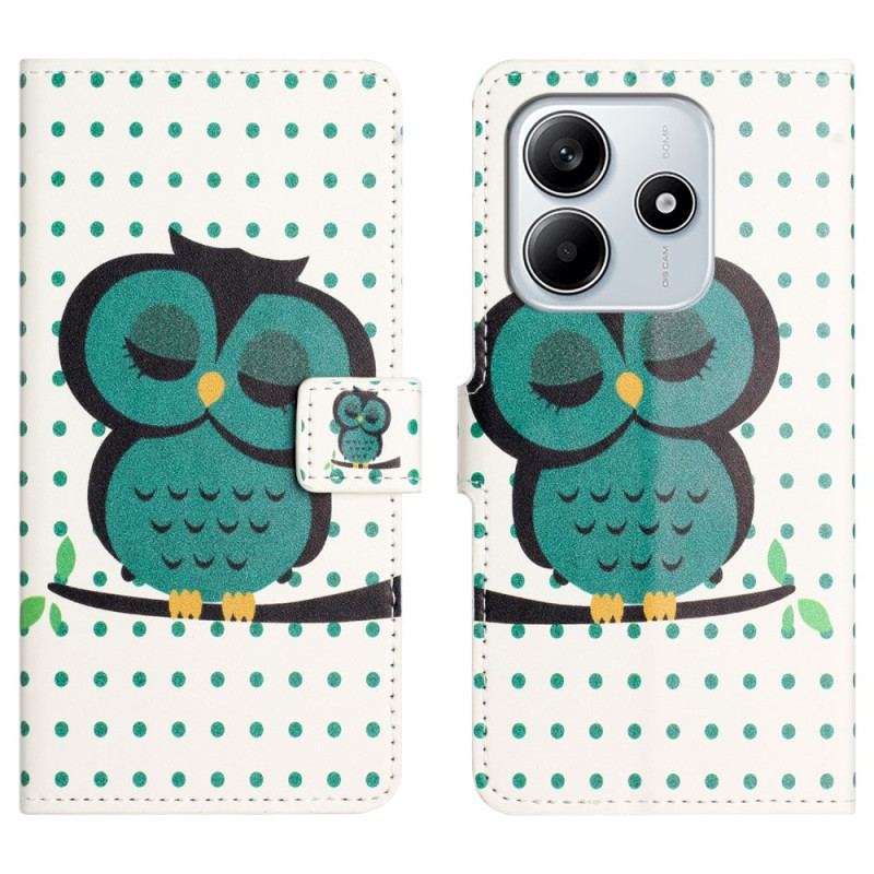 Housse Xiaomi Redmi Note 14 4G Hibou Endormi