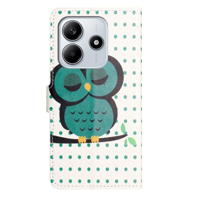 Housse Xiaomi Redmi Note 14 4G Hibou Endormi