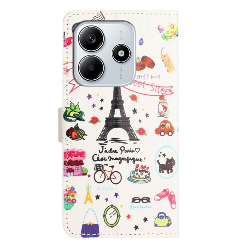 Housse Xiaomi Redmi Note 14 4G I Love Paris