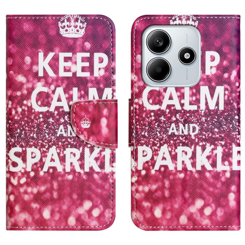 Housse Xiaomi Redmi Note 14 4G Keep Calm And Sparkle