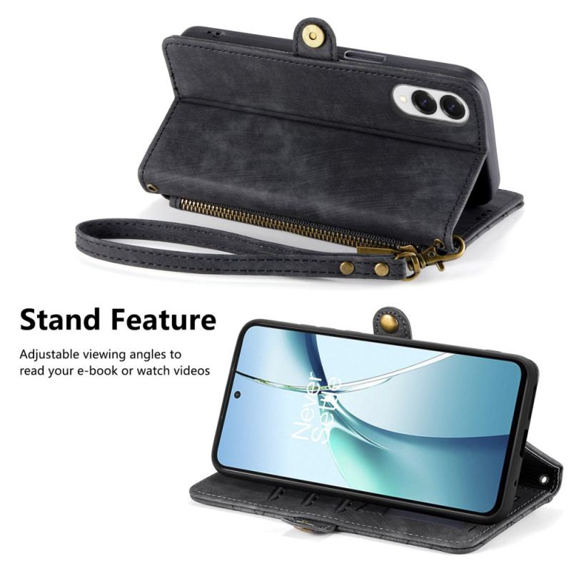 Housse Xiaomi Redmi Note 14 4G Lignes Géométriques à Lanière