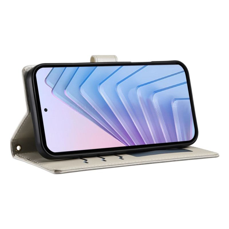 Housse Xiaomi Redmi Note 14 4G Matelassée avec Lanière et Bandoulière