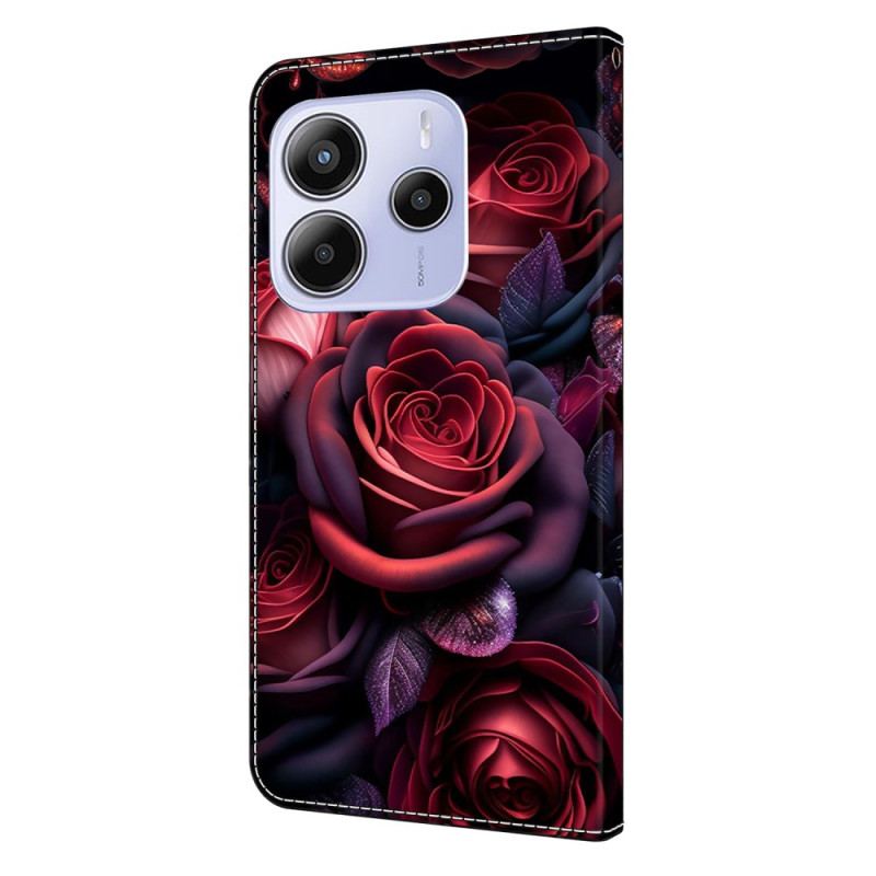Housse Xiaomi Redmi Note 14 4G Motif Roses