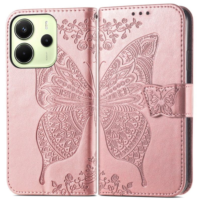 Housse Xiaomi Redmi Note 14 4G Papillon Baroque