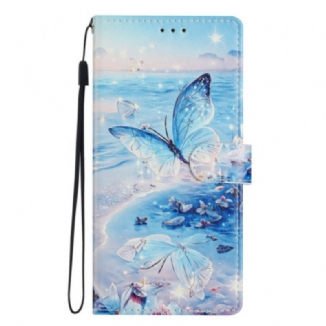 Housse Xiaomi Redmi Note 14 4G Papillon Océanique